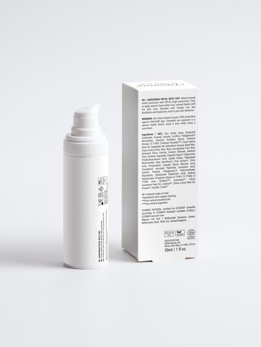 Sunscreen SPF30, with tint